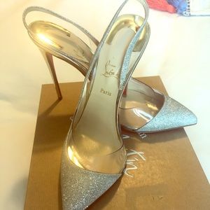Christian Louboutin OptiSexy 100 Lt Gold Sz 40.5